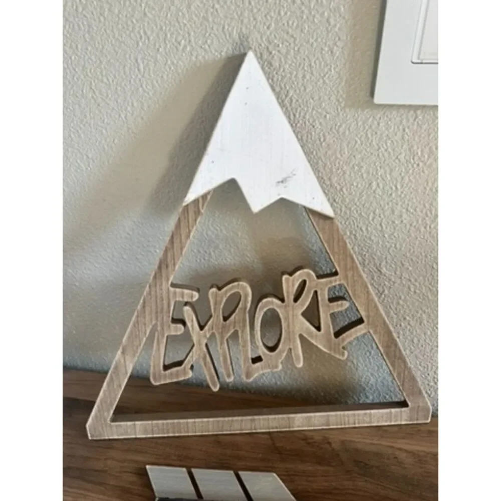 NEW Hobby Lobby Forest Decor - Triangle Explorer Sign & Arrows